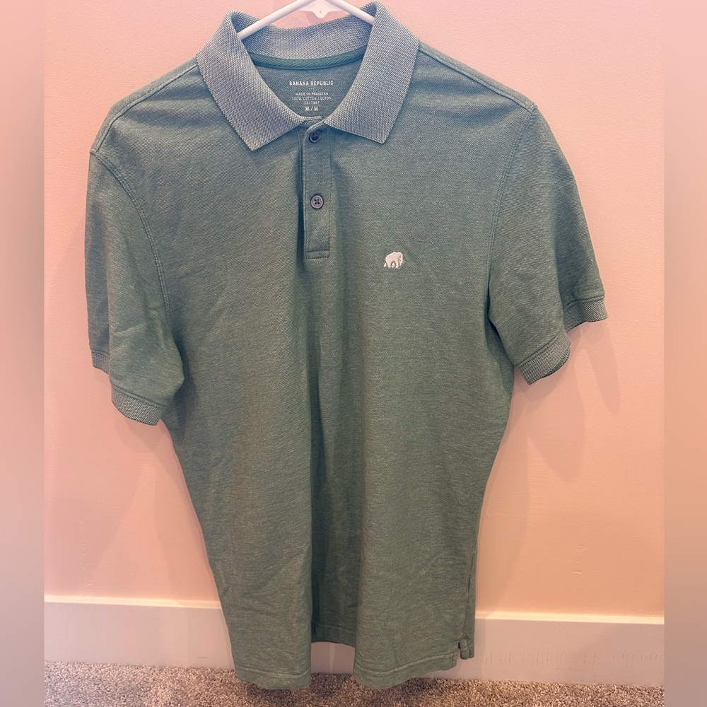 Banana Republic Green Polo Shirt